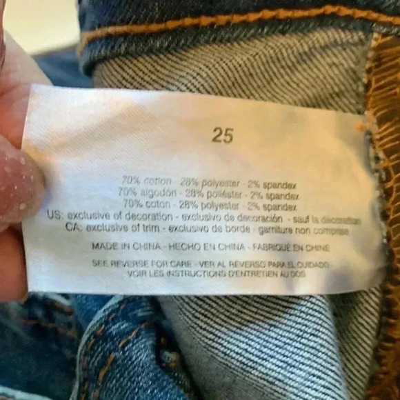 Sam Edelman High Rise Skinny Ankle  Jean w 2 Faux Crystals Panel On Each Leg - Picture 7 of 9